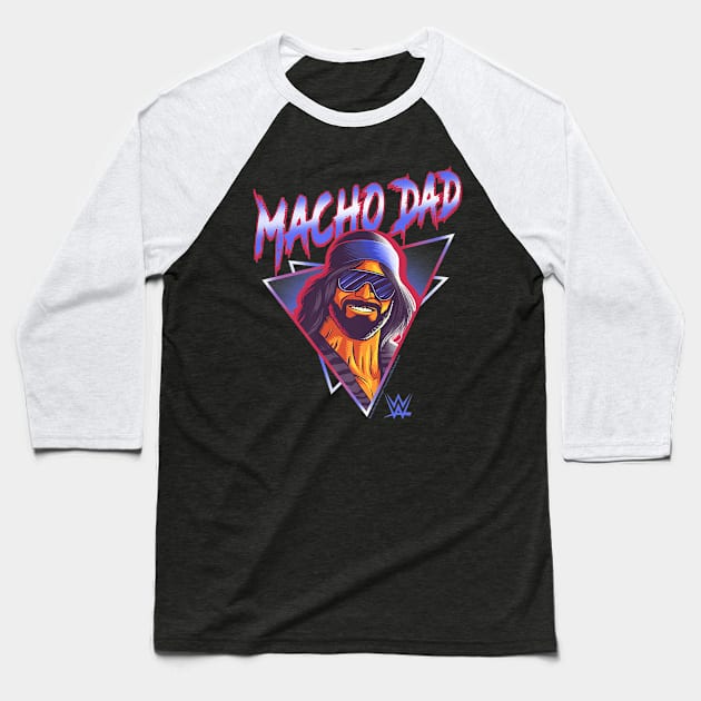 Macho Man Dad Randy Savage Vintage Portrait Baseball T-Shirt by Holman